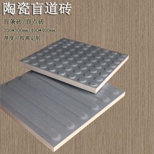 樓梯平臺(tái)中灰色麻點(diǎn)提示盲道磚鋪裝 J